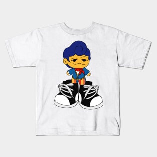 wally darling and his big shoes Kids T-Shirt